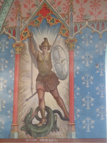 Peinture murale de Saint Michel